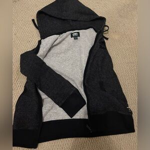 Roots Black and Gray Hooded Jacket